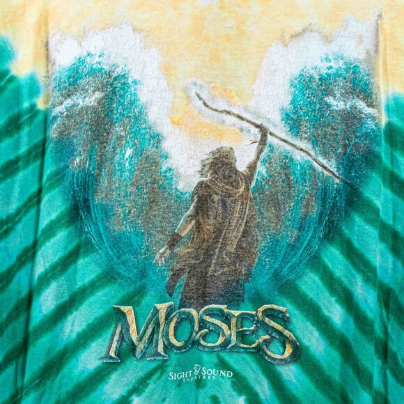 Moses Sight & Sound Theatre Tie Dye T-Shirt Large Y2K Streetwear - Picture 4 of 8